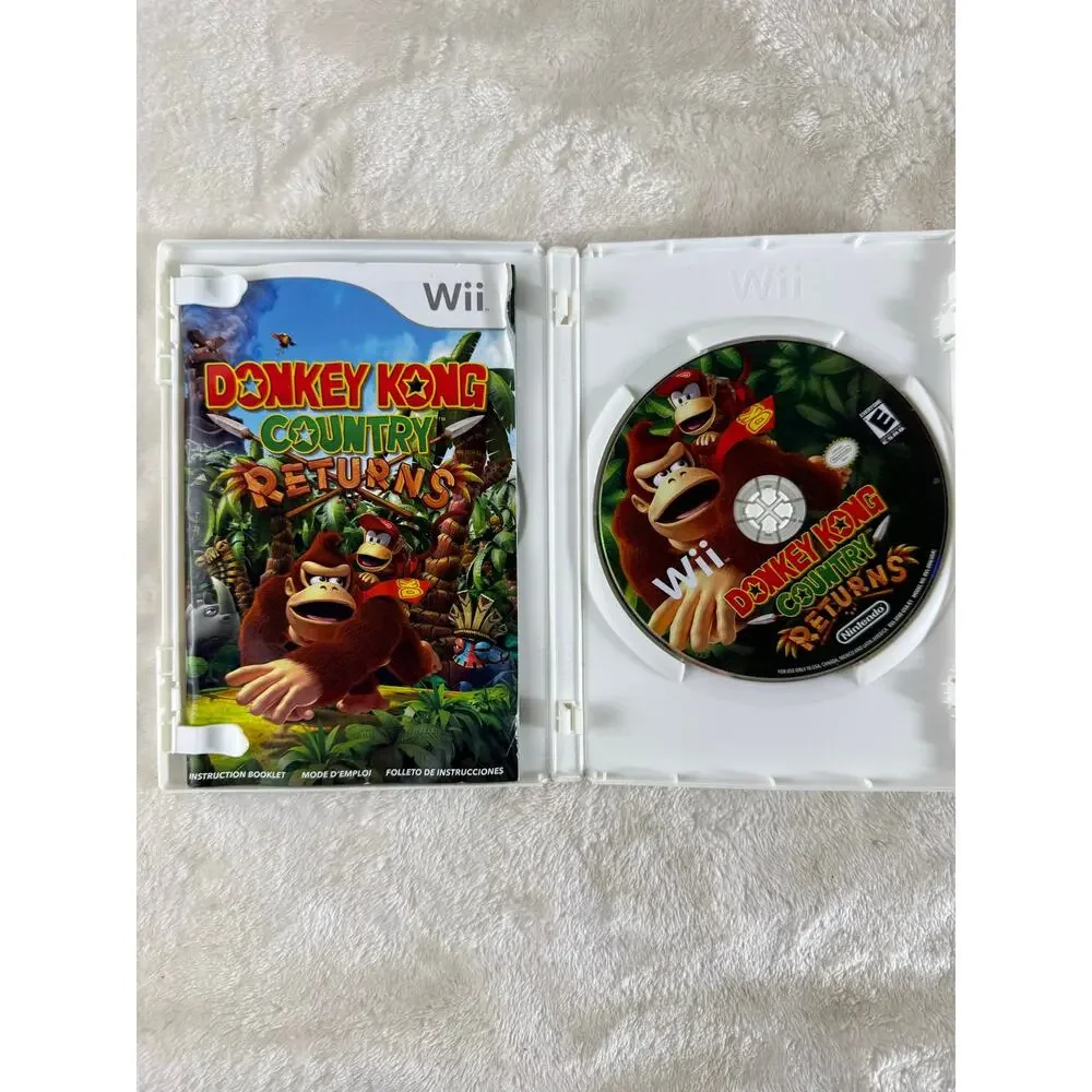 Donkey Kong Country Returns Nintendo Wii, 2010 CIB With Manual